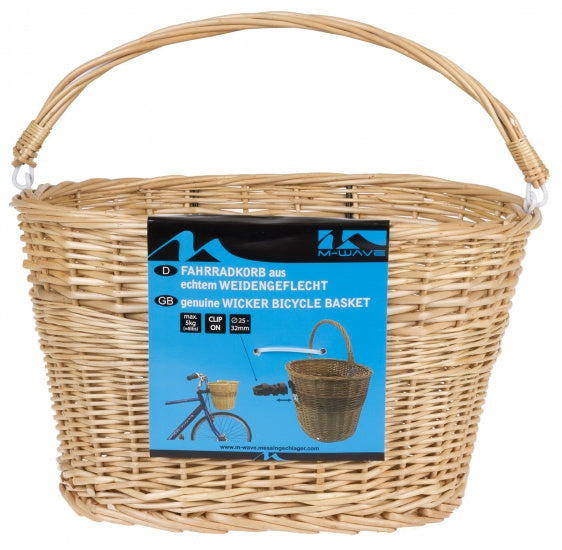 fietsmand riet 27 liter bruin