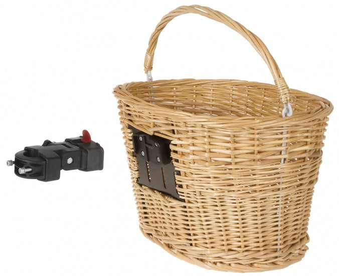 fietsmand riet 27 liter bruin