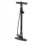 fietspomp met manometer Air Jet staal zwart