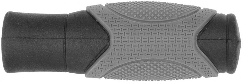 handvat Fat Boy 125 mm rubber zwart/grijs per set