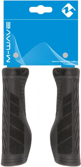 handvatten Cloud Ergo Fix 132 mm rubber zwart per set