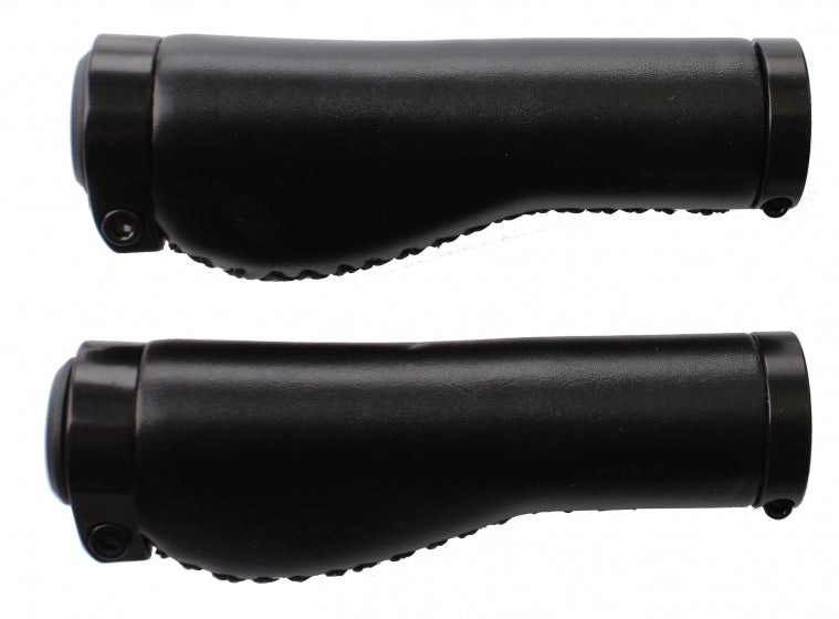 handvatten leder ergonomisch 138 mm zwart per paar