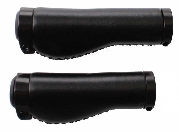 handvatten 99/138 mm leer zwart per paar