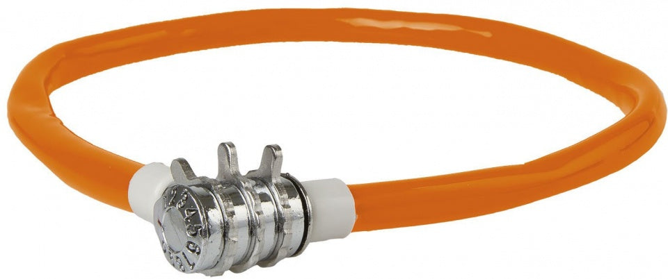 Kabelslot cijfercombinatie 500 x 12 mm oranje