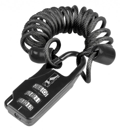 Spiraalslot PD 3L met beveiligingscode 1200 x 3 mm zwart