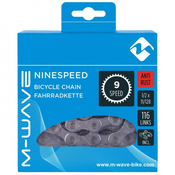 ketting 1/2 x 11/128 116 schakels 9 speed zilver