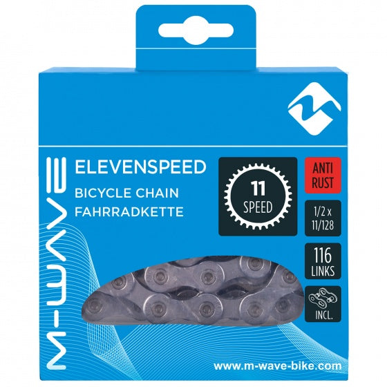 ketting 1/2 x 11/128 inch 116 schakels 11S antiroest zilver