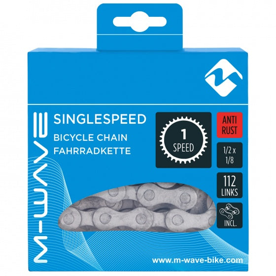 ketting 1/2 x 1/8 inch 112 schakels 1S antiroest zilver