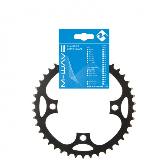 kettingblad e-bike 1/2 x 3/32 42T 104 mm zwart