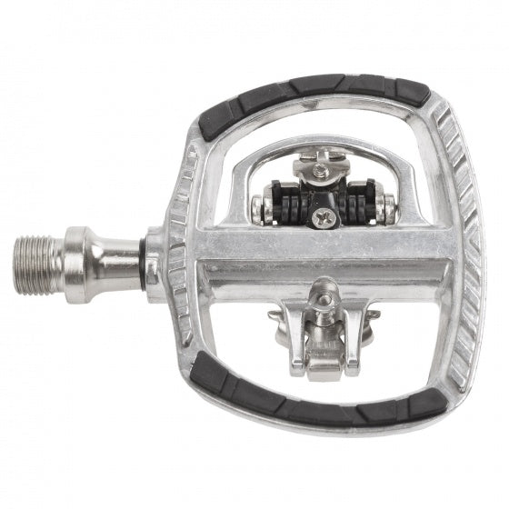 klikpedaal Drag-T1 9/16 inch zilver set
