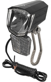 koplamp Apollon D 50 dynamo LED RVS zwart
