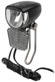 koplamp Apollon D 30 dynamo LED RVS zwart