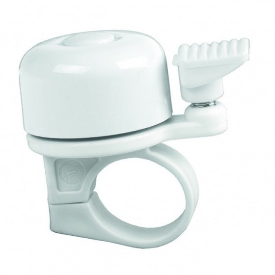 fietsbel mini 34 mm wit