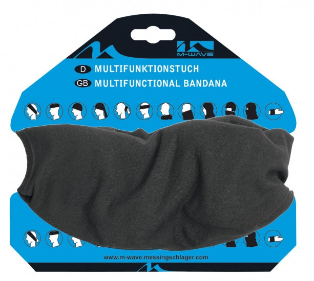 Hoofddoek Multifunctioneel Zwart 24 X 48 cm