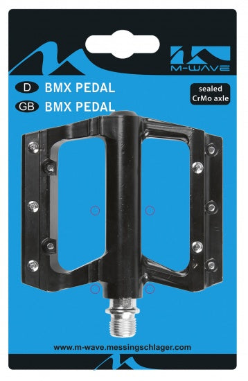 Platformpedaal BMX Flat 9/16 Inch zwart per set