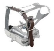 Pedaal Riemen Bruin 40 cm Leer Per Paar