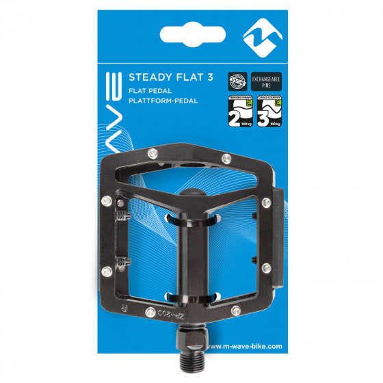pedaal Steady Flat 93 x 97 mm aluminium zwart