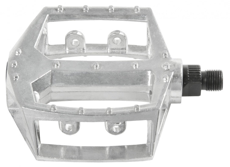 Platformpedaal BMX Aluminium 9/16 Inch zilver per set