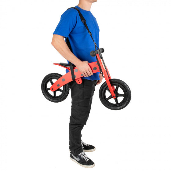 schouderband E-Scooter nylon zwart