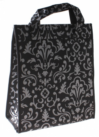 shopper Amsterdam 18 liter polyester zwart/wit