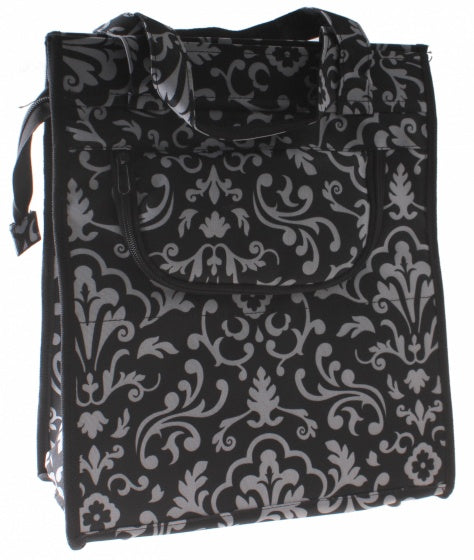 shopper Amsterdam 18 liter polyester zwart/wit
