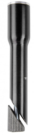stuurpen adapter 1 1/8 inch 15 cm staal zwart