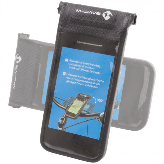 telefoonhoes waterdicht 17 x 8 cm zwart