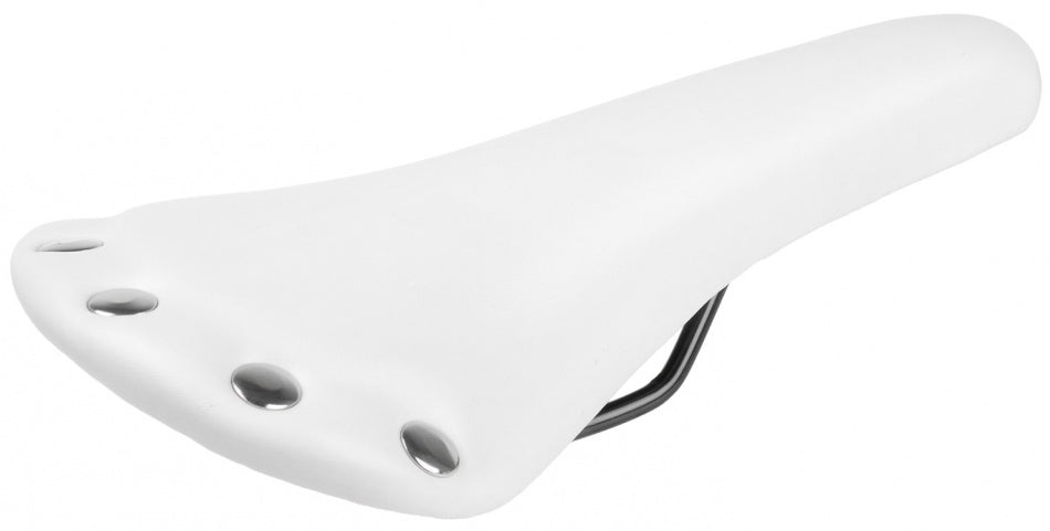 Zadel Race/Sport 278 X 153 mm Imitatie Leer Wit