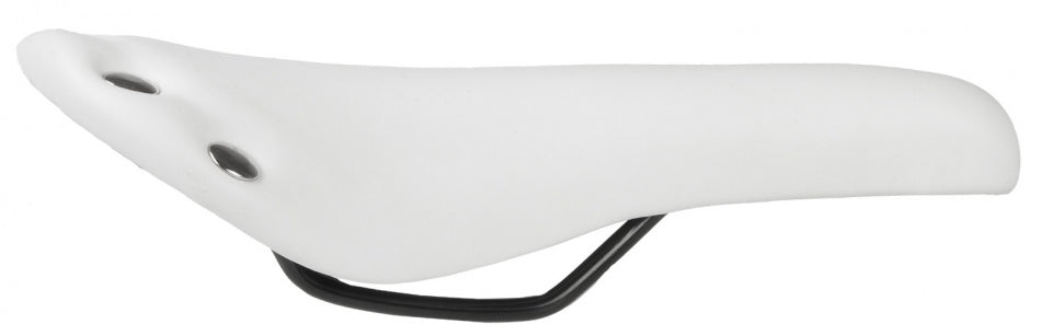Zadel Race/Sport 278 X 153 mm Imitatie Leer Wit