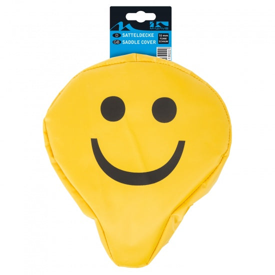Zadeldek Smiley universeel 250 x 230 mm geel