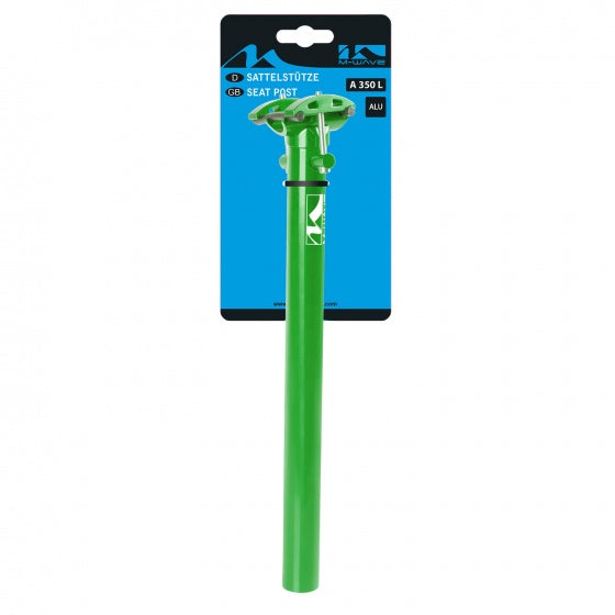 zadelpen A350L 31.6 x 350 mm aluminium groen