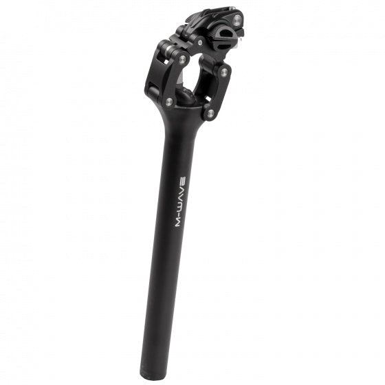zadelpen Fourspring Vario parallelogram 350 mm zwart
