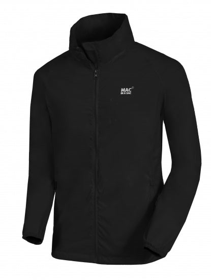 Regenjas Origin Unisex Zwart Maat 3XL
