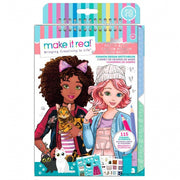 kleur- en schetsboek Fashion Design - Pretty Kitty