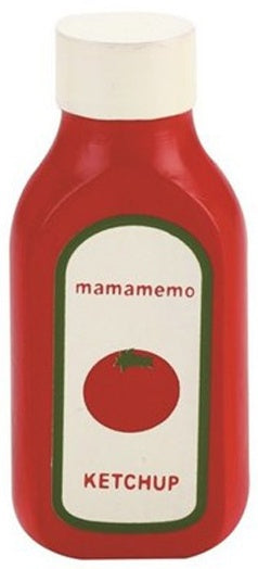 fles ketchup hout 10 cm rood