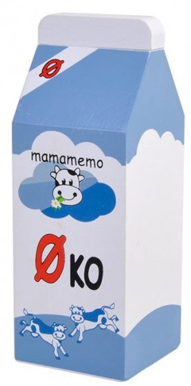 pak volle melk hout 12 cm blauw