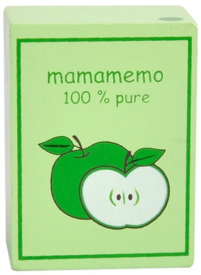 pakje appelsap hout 6 cm groen