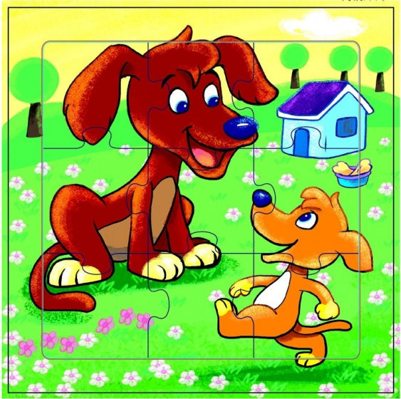 legpuzzel Honden junior hout 9 stukjes