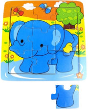 legpuzzel Olifant junior 15 cm hout 9 stukjes