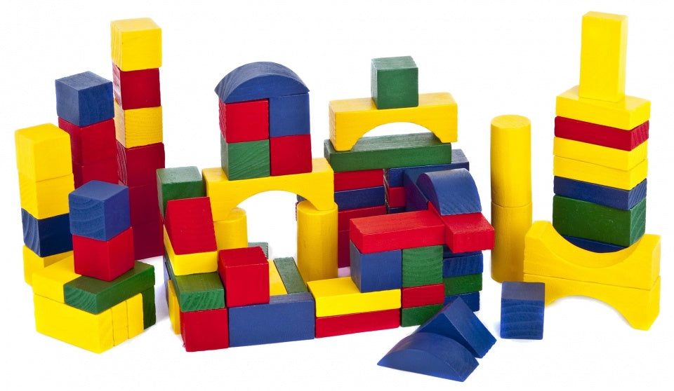 blokken in ton hout 100 stuks