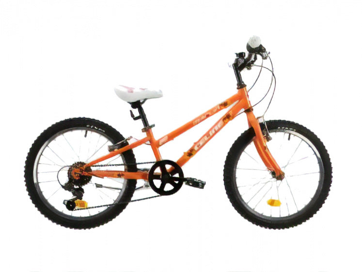 Celine 20 Inch 24 cm Meisjes 6V V-Brakes Oranje/Wit