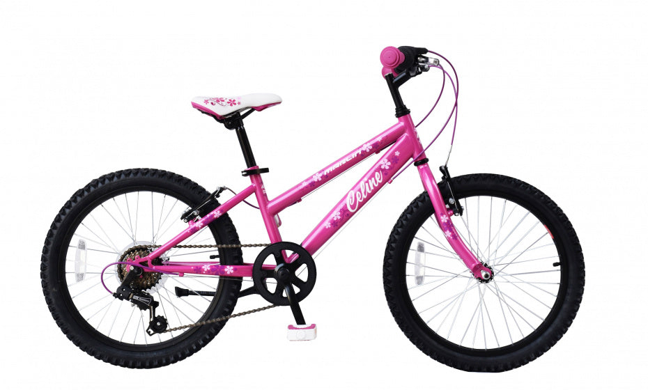 Celine 20 Inch 24 cm Meisjes 6V V-Brakes Fuchsia/Paars