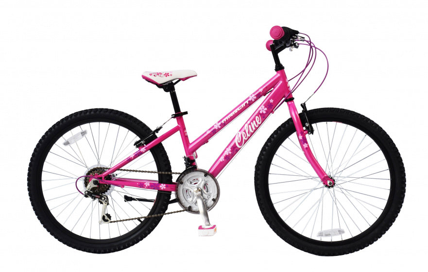 Celine 24 Inch 28 cm Meisjes 18V V-Brakes Fuchsia/Paars