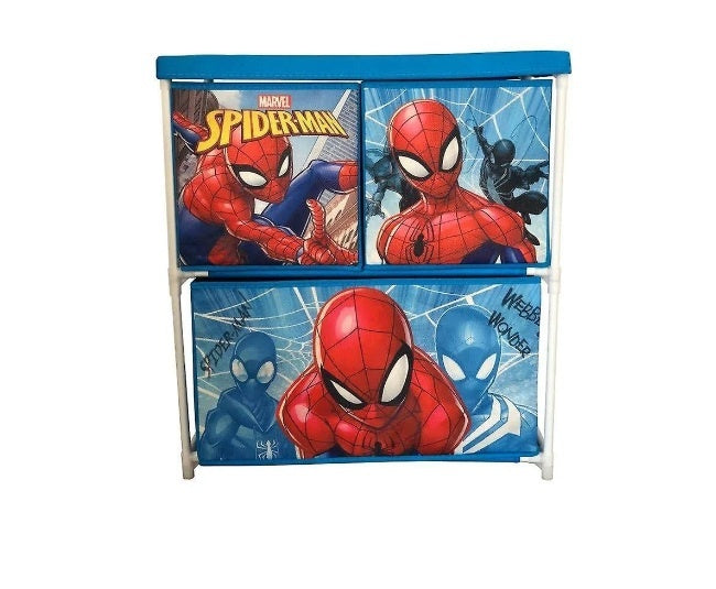 Spider-Man 3 opbergkast met 3 lades 60 cm blauw