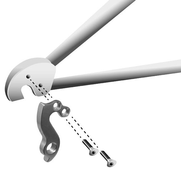 derailleurhanger GH-092 zilver
