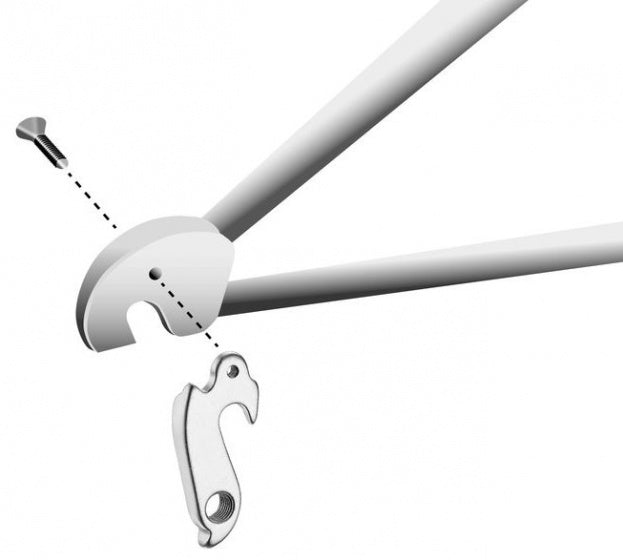 derailleurhanger GH-118 zilver