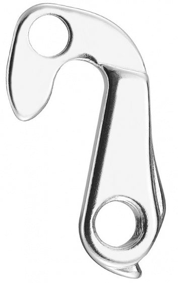 derailleurhanger GH-139 zilver met schroefset M8x0.75