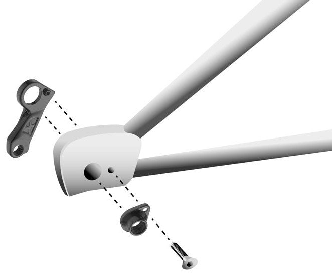 derailleurhanger GH-175 zwart