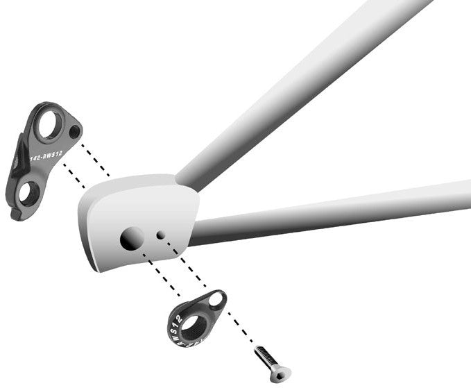 derailleurhanger GH-182 zwart