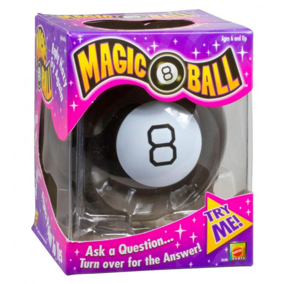 Magic Eightball 9 cm zwart